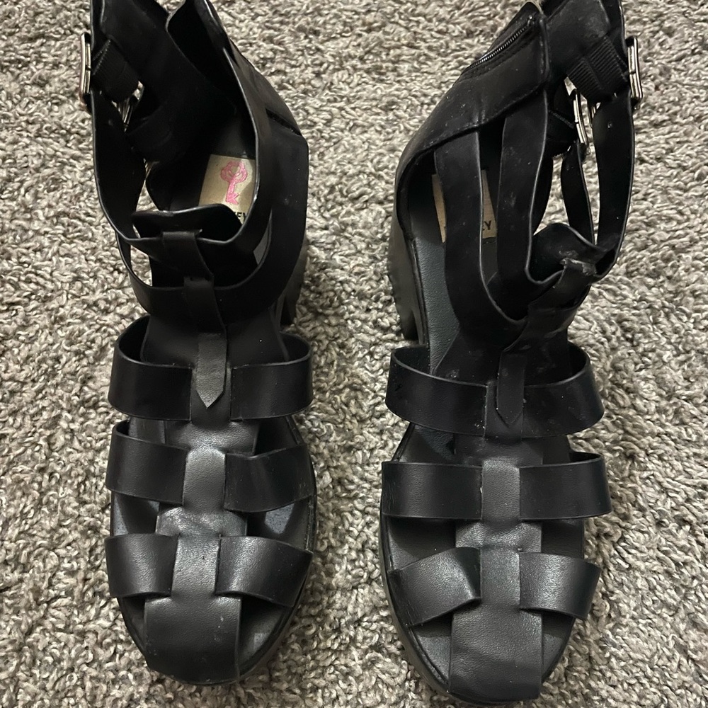 Pink Key Heels